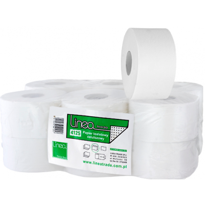 Biały papier toaletowy JUMBO z celulozy